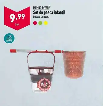 ALDI Mundo Diver Set De Pesca Infantil oferta