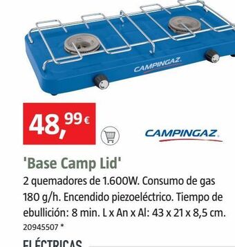Bauhaus Hornillo con quemadores campingaz oferta