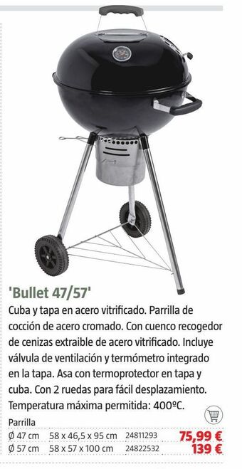 Bauhaus Barbacoa de carbón oferta