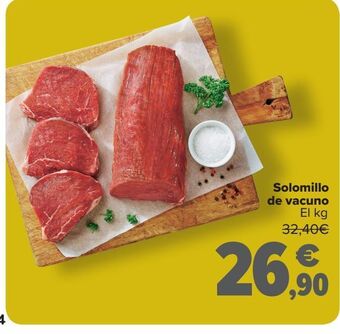 Carrefour Solomillo de vacuno oferta