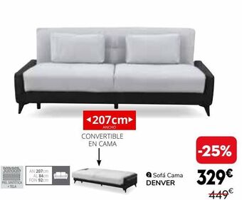 Conforama Sofa cama denver oferta