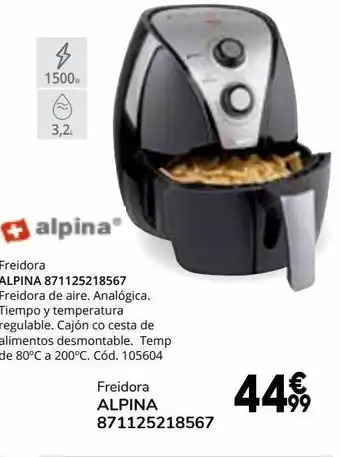 Conforama Freidora alpina oferta