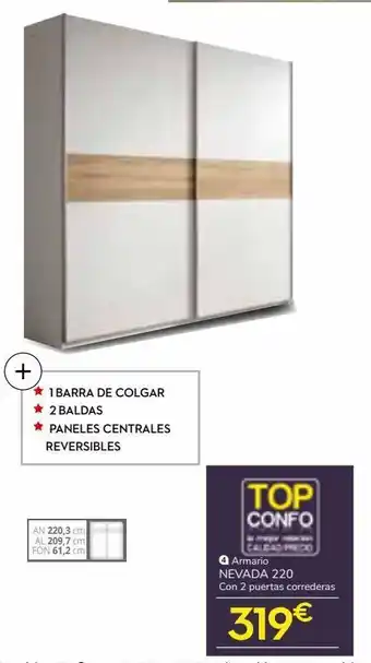 Conforama Armarios nevada oferta