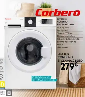 Conforama Lavadora corbero oferta