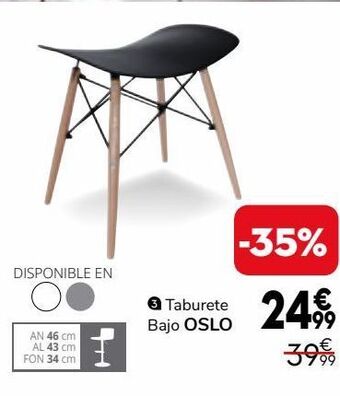 Conforama Taburete bajo oslo oferta