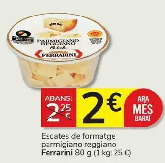 Consum Escamas de queso parmigiano reggiano ferrarini oferta