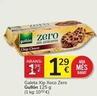Consum Galletas chip choco zero gullón oferta