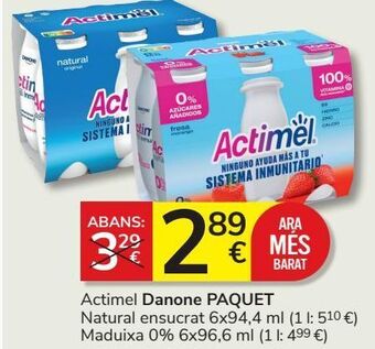 Consum Actimel danone oferta