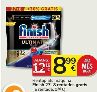 Consum Lavavajillas máquina finish oferta