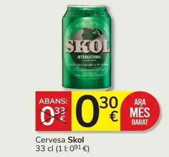 Consum Cerveza skol oferta
