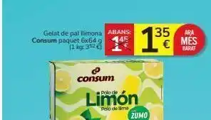 Helado de limón consum