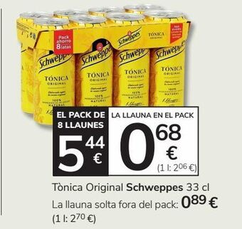 Consum Tónica original schweppes oferta