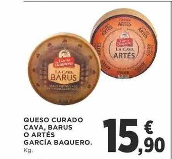Supercor Queso Curado Cava Barus O Artés García Baquero oferta