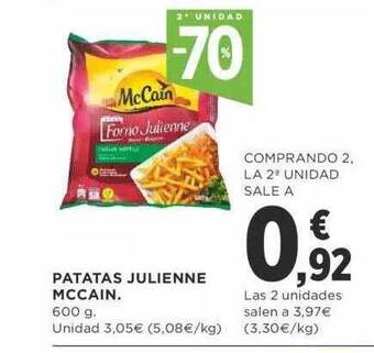 Supercor 2a Unidad -70% Patatas Julienne Mccain oferta