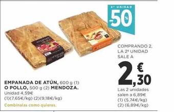 Supercor Empanada De Atún O Pollo Mendoza 2a Unidad -50% oferta