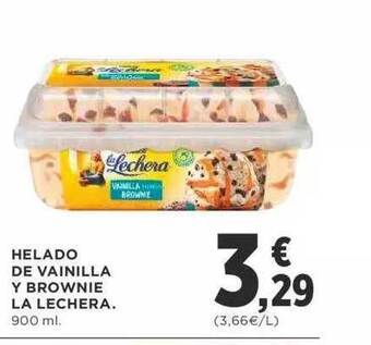 Supercor Helado De Vainilla Y Brownie La Lechera oferta