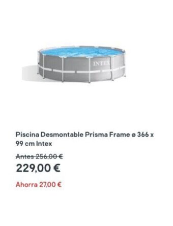 Brico Depôt Piscina Desmontable Prisma Frame o 366 x 99 cm Intex oferta