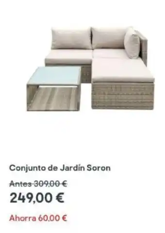 Brico Depôt Conjunto de Jardín Soron oferta