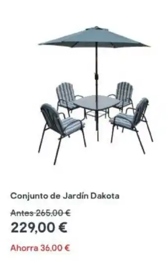 Brico Depôt Conjunto de Jardín Dakota oferta