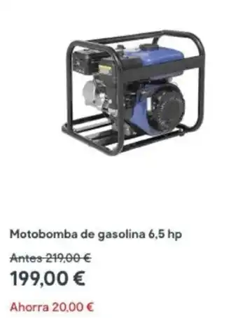 Brico Depôt Motobomba de Gasolina 6.5 hp oferta