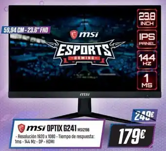 PCBox msi Optix G241 oferta