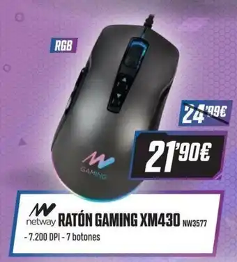PCBox Ratón Gaming XM430 oferta