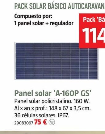 Bauhaus Panel solar oferta