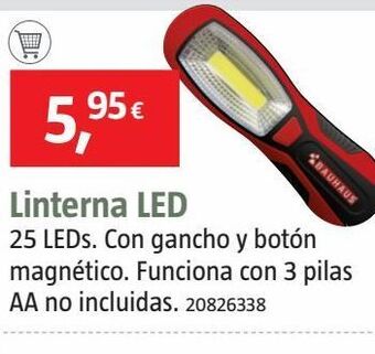 Bauhaus Linterna led oferta