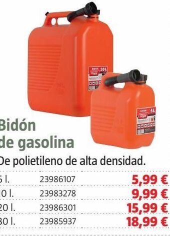Bauhaus Bidón de gasolina oferta