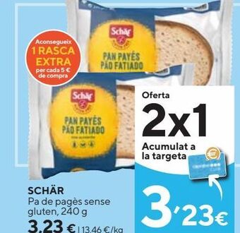 Caprabo Pan de payés schär oferta