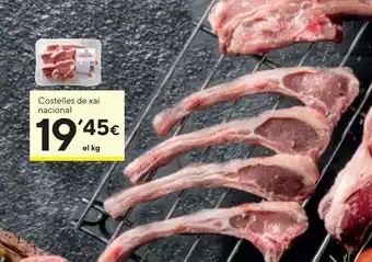 Caprabo Chuletillas de cordero nacional al peso oferta