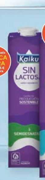 Caprabo Leche sin lactosa kaiku oferta
