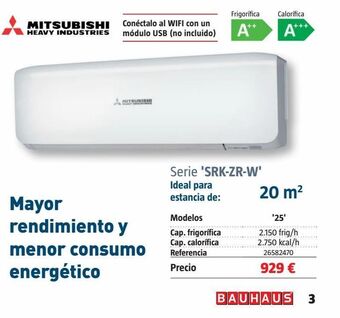 Bauhaus Aire acondicionado mitsubishi oferta