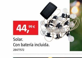 Bauhaus Luz solar oferta