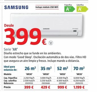 Bauhaus Aire acondicionado samsung oferta