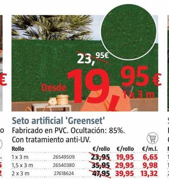 Bauhaus Seto artificial oferta