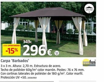 Bauhaus Carpa plegable oferta