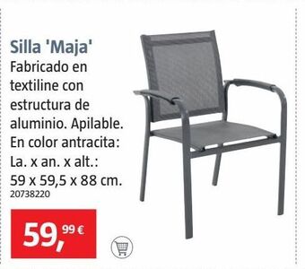 Bauhaus Silla de jardín de aluminio oferta