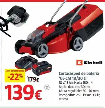 Bauhaus Cortacésped einhell oferta