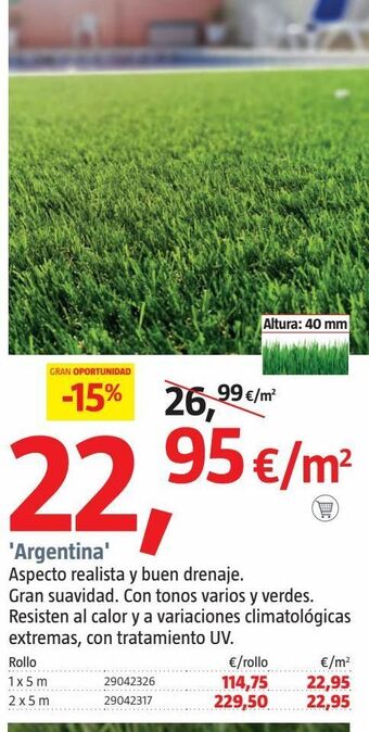 Bauhaus Césped artificial oferta
