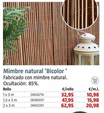Bauhaus Mimbre natural oferta