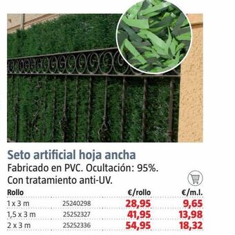 Bauhaus Seto artificial oferta