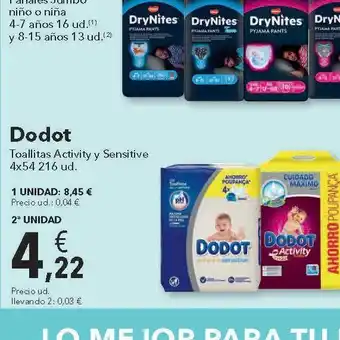 Clarel Toallitas Dodot oferta