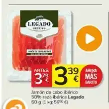 Consum Jamón de cebo ibérico oferta