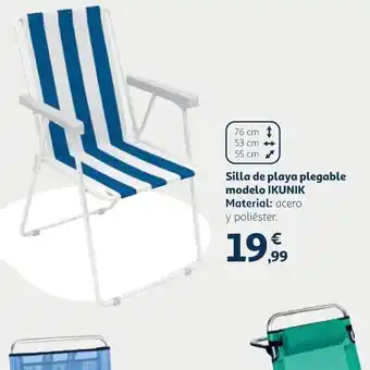 Alcampo Silla de playa plegable modelo oferta