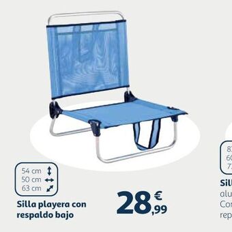 Alcampo Silla playera con respaldo bajo oferta