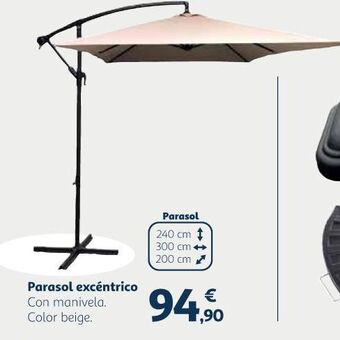 Alcampo Parasol excéntrico oferta