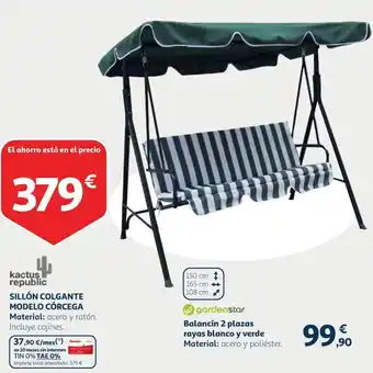 Alcampo Sillón colgante modelo Córcega oferta