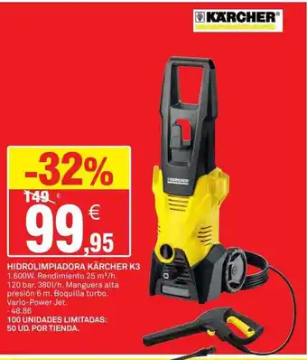 Bricoking Kärcher Hidrolimpiadora Kärcher K3 oferta