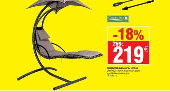 Garden Plus Tumbona-balancín Nerja